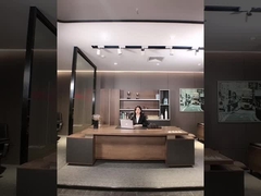 Couleur noyer Directeur moderne Bureau Meubles commerciaux