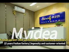 Design moderne simple mode bureau anormal à six sièges mobilier de bureau