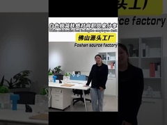 Bureau de bureau pour 4 personnes Partition simple et moderne avec armoire de rangement