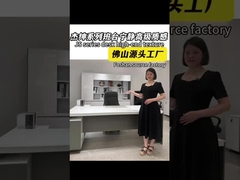 Bureau peint en blanc avec armoire attachée, bureau de direction du patron, bureau de luxe simple et léger