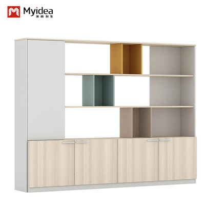 Meuble Classeur en Chêne Nordique, Vitrine Supérieure