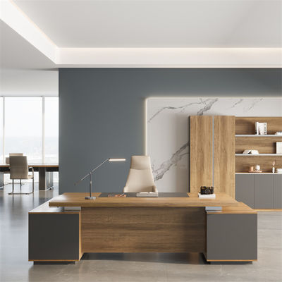 acheter Couleur noyer gestionnaire moderne bureau meubles commerciaux support personnalisation online manufacture