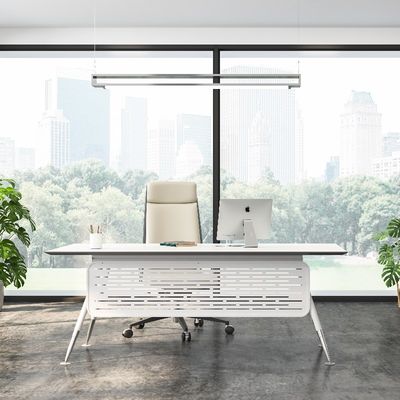 acheter Meubles de bureau modernes Bureau exécutif avec des pieds en métal en Blanche-Neige support personnalisation online manufacture