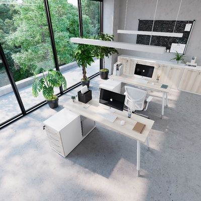 acheter Conception simplifiée Bureau unique avec armoire de rangement pour la personnalisation de support de meubles commerciaux online manufacture