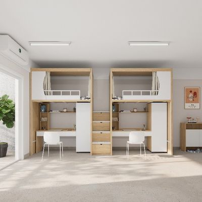 acheter Lit double en fer personnalisable avec largeur égale chambre haute et basse chambre d'école dortoir appartement mobilier online manufacture