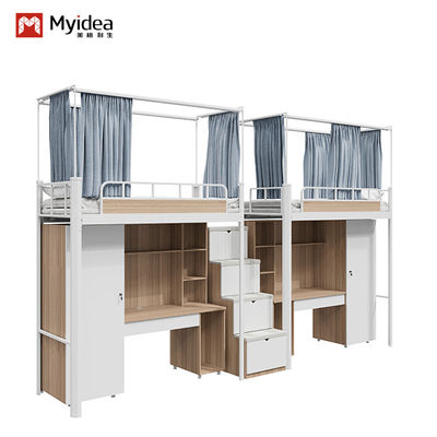 acheter Assistance à la personnalisation Lit d' appartement avec échelle de rangement silencieux antidérapant et armoires de rangement et rideaux de lit online manufacture
