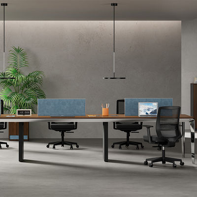 acheter Conception contemporaine Deux bureau pour quatre ou six personnes Moduleur en bois métallique en fer Modulateur de meubles pour la maison ou l'école Support de bureau personnalisation online manufacture