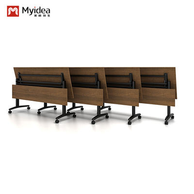 Acheter Série sombre Support de conception personnalisation Bureau pliable mobile Grand bureau de salle d'entraînement Meubles modulaires de style planche en bois Bureau à domicile online manufacture