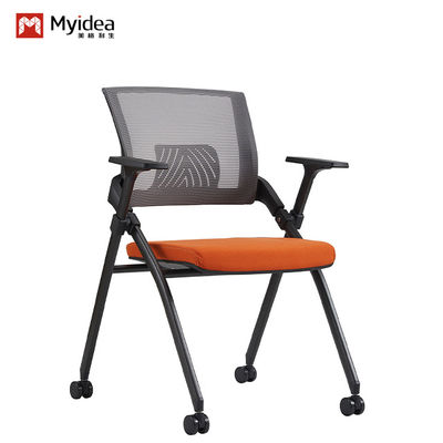 acheter Chaise de bureau confortable économe en espace avec siège en éponge roues de coussin pliable empilable mobile pour la formation ou la salle de réunion online manufacture