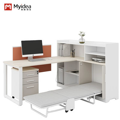 acheter Bureau de bureau pour une seule personne moderne Meubles modernes en acier et bois Combinaison de meubles Lit de sieste Couchette pliable Stockable pour l'utilisation du bureau Support personnalisation online manufacture