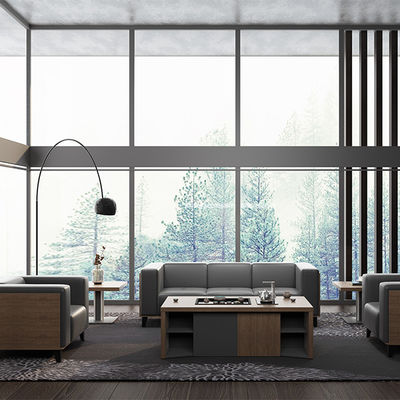 acheter Sofa en cuir à base d'acier Moderne minimaliste modulaire pour la réception et la négociation de la société online manufacture