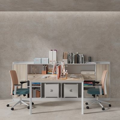acheter Combinaison bureau et chaise de bureau de finances, écran moderne simple, bureau d'employé, bureau de bureau, siège pour 6-4 personnes, cabine online manufacture