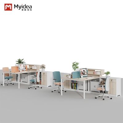 acheter Bureaux et chaises modernes simples pour le personnel, mobilier commercial, personnalisation acceptée, postes de travail six places avec porte-cartes pour le personnel financier online manufacture
