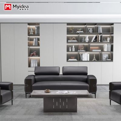 acheter Canapé de bureau, canapé de bureau simple et moderne, ensemble de canapé en cuir pour la réception des invités et les discussions online manufacture