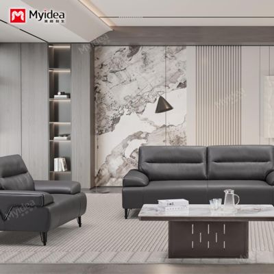 acheter Meubles de bureau modernes Hôtel Lobby CEO Salle Réception Sofa de bureau en cuir online manufacture