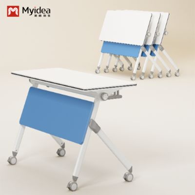 acheter Table d'entraînement pliable à pieds en acier, de conception minimaliste, pour une mobilité facile, avec un tableau d'apprentissage et une table de conférence pour une personne online manufacture