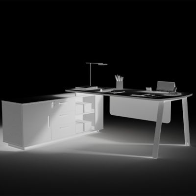 Guangdong Foshan Factory Supervisor'S Desk Can Be Exported, Foreign Trade Finance Desk, Boss'S Desk, One Person CEO Manager'S Desk