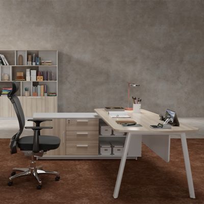 Guangdong Foshan Factory Supervisor'S Desk Can Be Exported, Foreign Trade Finance Desk, Boss'S Desk, One Person CEO Manager'S Desk