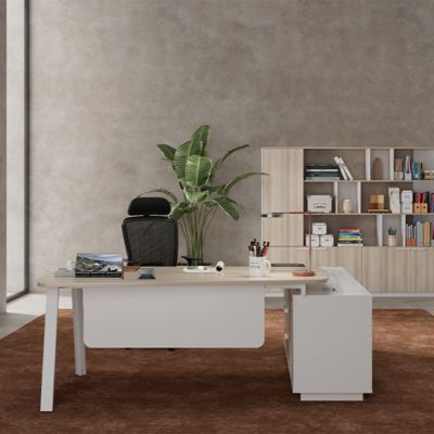 Guangdong Foshan Factory Supervisor'S Desk Can Be Exported, Foreign Trade Finance Desk, Boss'S Desk, One Person CEO Manager'S Desk