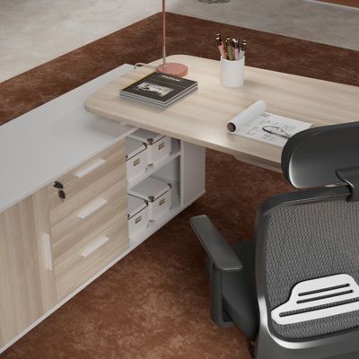 Guangdong Foshan Factory Supervisor'S Desk Can Be Exported, Foreign Trade Finance Desk, Boss'S Desk, One Person CEO Manager'S Desk