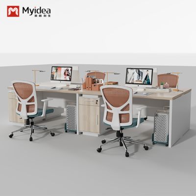 acheter Nouvelle combinaison de bureau et de chaise pour le personnel, simple et moderne, bureau d'ordinateur pour le personnel 4/6/2, bureau double pour 4 personnes online manufacture