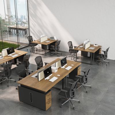 acheter Bureau et tiroirs pour employés de deux personnes, quatre personnes, bureau de grande capacité, bureau d'ordinateur online manufacture