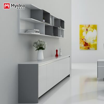 acheter Armoire de bureau, armoire suspendue, armoire de bureau peinte blanche et brillante online manufacture