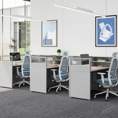 Customization Myidea Staff Desk with Storage Cabinet, Screen Style, Single Seat, Simple and Modern Office, Computer Desk