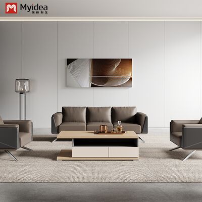 acheter Sofa en cuir à pattes métalliques commerciaux modernes écologiques online manufacture