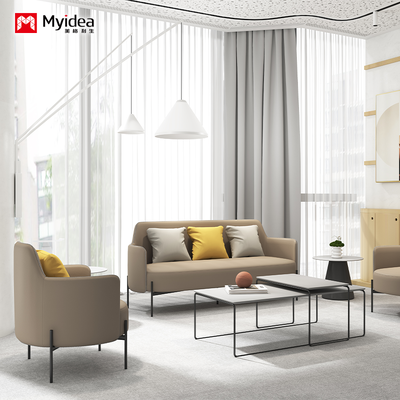 acheter Canapé en cuir mousseux à haute densité - Chaise de réception de bureau moderne - Assises de salon lourdes online manufacture