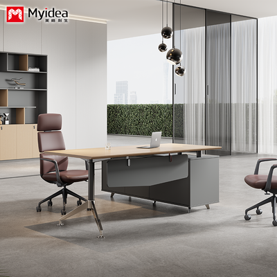 acheter Bureau du superviseur des exportations et du commerce extérieur de Myidea Bureau du patron en forme de L avec bureau du sous-gouvernement online manufacture