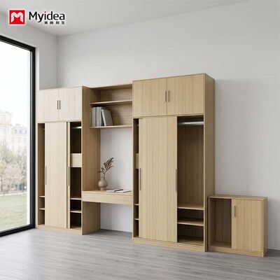acheter Unité combinée de placard et de bureau 2 en 1 de conception économe en espace avec planche écologique, parfaite pour les appartements et les hôtels online manufacture