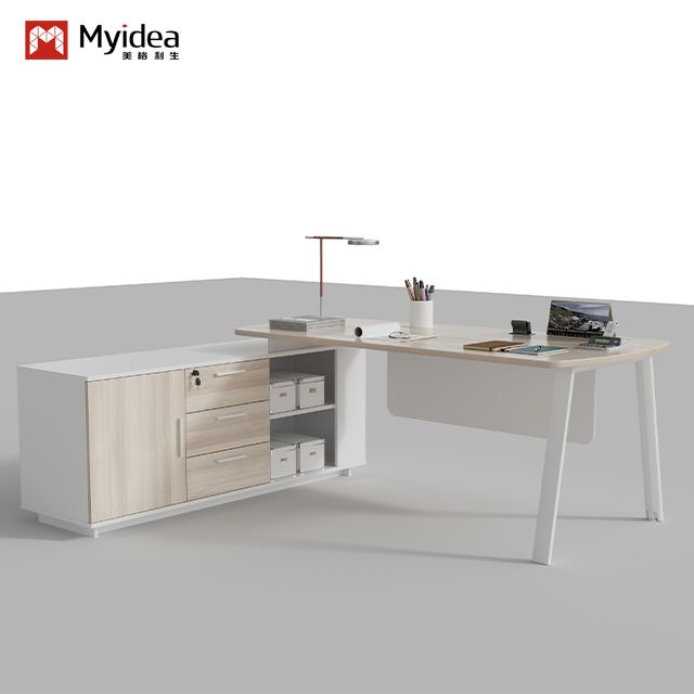 Guangdong Foshan Factory Supervisor'S Desk Can Be Exported, Foreign Trade Finance Desk, Boss'S Desk, One Person CEO Manager'S Desk