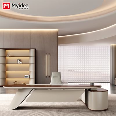 personnalisation à la mode, luxe léger, grand patron, bureau de direction, bureau de direction principal, bureau de président, bureau de rangement