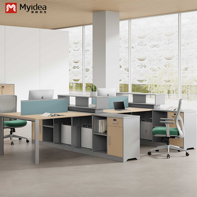 Foshan Furniture Source Factory Fourniture directe Bureau du personnel Bureau du personnel Bureau avec armoire de rangement