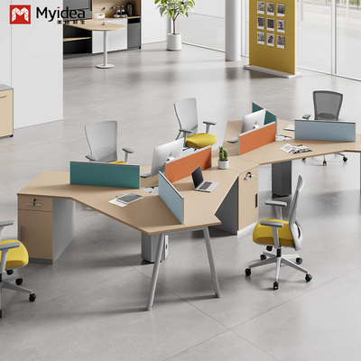 Approvisionnement direct d'usine de source de meubles de FoshanTable de personnel unique pour six personnes avec écran Fourniture directe par lots d'usine de meubles de Foshan